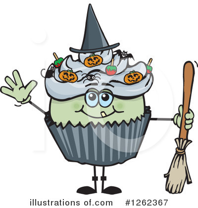 Royalty-Free (RF) Cupcake Clipart Illustration by Dennis Holmes Designs - Stock Sample #1262367