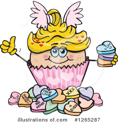 Royalty-Free (RF) Cupcake Clipart Illustration by Dennis Holmes Designs - Stock Sample #1265287