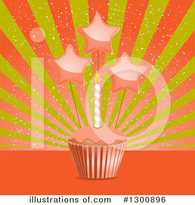 Royalty-Free (RF) Cupcake Clipart Illustration by elaineitalia - Stock Sample #1300896