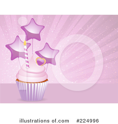 Royalty-Free (RF) Cupcake Clipart Illustration by elaineitalia - Stock Sample #224996