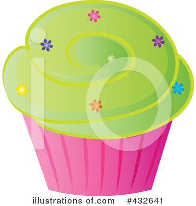 Royalty-Free (RF) Cupcake Clipart Illustration by Pams Clipart - Stock Sample #432641