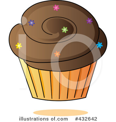 Royalty-Free (RF) Cupcake Clipart Illustration by Pams Clipart - Stock Sample #432642