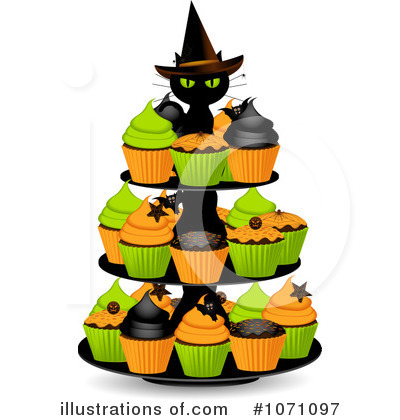 Royalty-Free (RF) Cupcakes Clipart Illustration by elaineitalia - Stock Sample #1071097