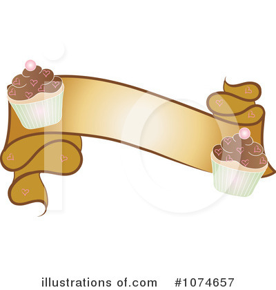 Royalty-Free (RF) Cupcakes Clipart Illustration by Pams Clipart - Stock Sample #1074657