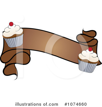 Royalty-Free (RF) Cupcakes Clipart Illustration by Pams Clipart - Stock Sample #1074660