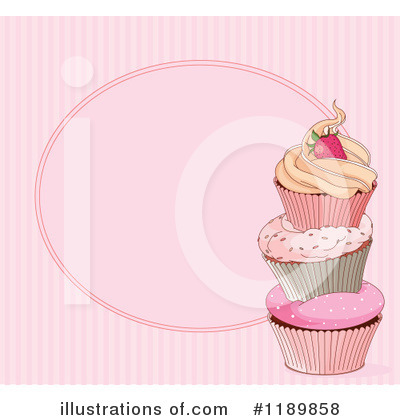 Royalty-Free (RF) Cupcakes Clipart Illustration by Pushkin - Stock Sample #1189858