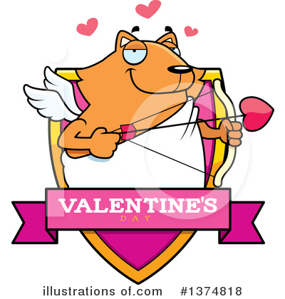 Cupid Cat Clipart #1374818 by Cory Thoman