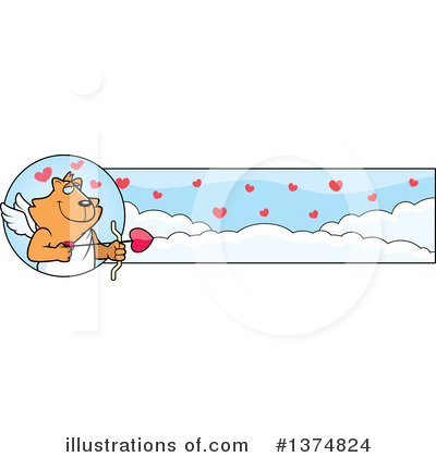 Royalty-Free (RF) Cupid Cat Clipart Illustration by Cory Thoman - Stock Sample #1374824