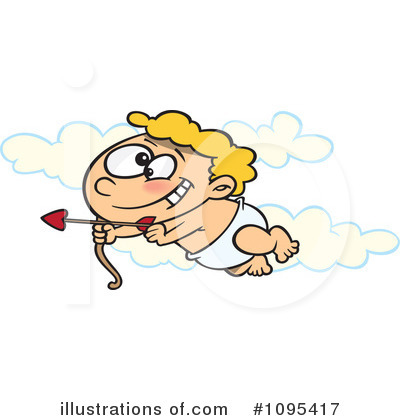 Royalty-Free (RF) Cupid Clipart Illustration by toonaday - Stock Sample #1095417