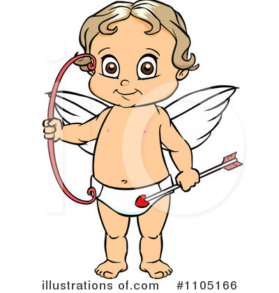 Royalty-Free (RF) Cupid Clipart Illustration by Cartoon Solutions - Stock Sample #1105166