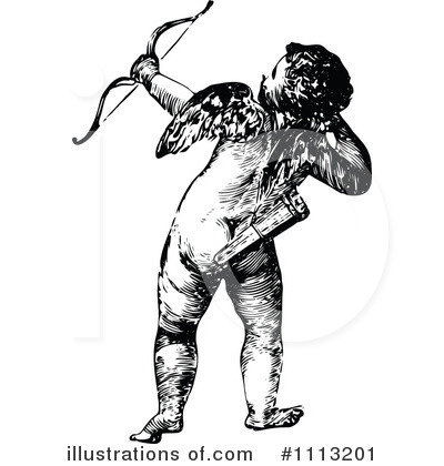 Royalty-Free (RF) Cupid Clipart Illustration by Prawny Vintage - Stock Sample #1113201