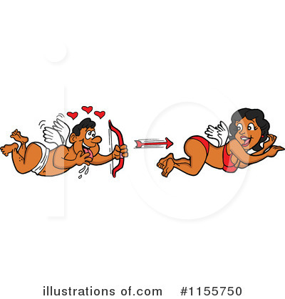 Royalty-Free (RF) Cupid Clipart Illustration by LaffToon - Stock Sample #1155750