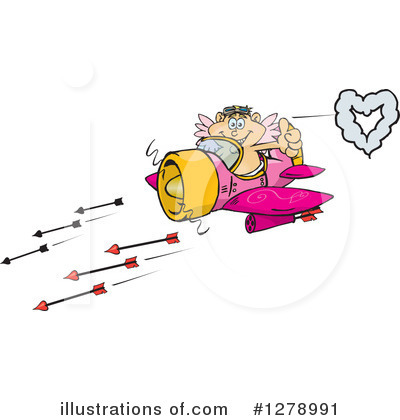 Royalty-Free (RF) Cupid Clipart Illustration by Dennis Holmes Designs - Stock Sample #1278991