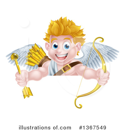Royalty-Free (RF) Cupid Clipart Illustration by AtStockIllustration - Stock Sample #1367549