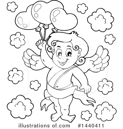 Royalty-Free (RF) Cupid Clipart Illustration by visekart - Stock Sample #1440411