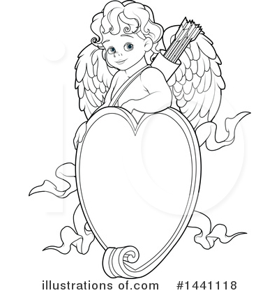 Royalty-Free (RF) Cupid Clipart Illustration by Pushkin - Stock Sample #1441118