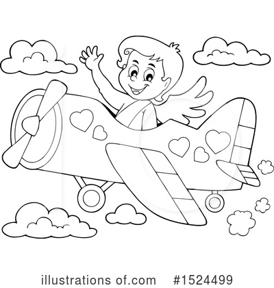 Royalty-Free (RF) Cupid Clipart Illustration by visekart - Stock Sample #1524499
