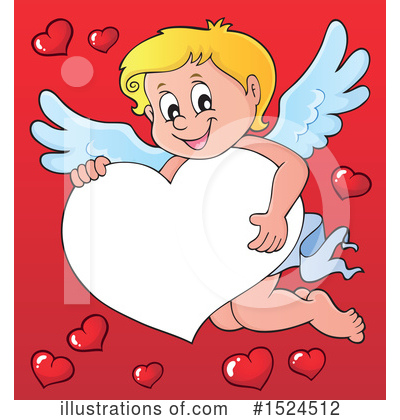 Royalty-Free (RF) Cupid Clipart Illustration by visekart - Stock Sample #1524512