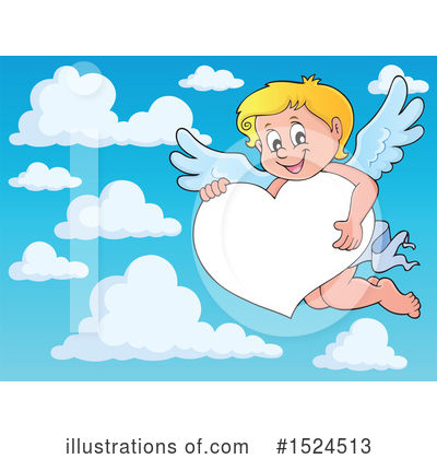 Royalty-Free (RF) Cupid Clipart Illustration by visekart - Stock Sample #1524513