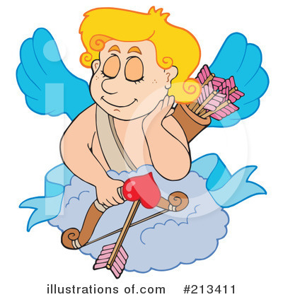 Royalty-Free (RF) Cupid Clipart Illustration by visekart - Stock Sample #213411