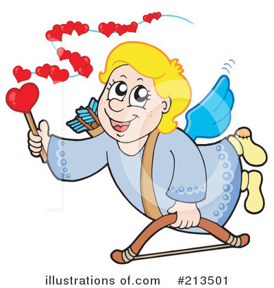 Royalty-Free (RF) Cupid Clipart Illustration by visekart - Stock Sample #213501