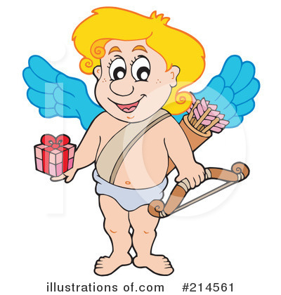 Royalty-Free (RF) Cupid Clipart Illustration by visekart - Stock Sample #214561