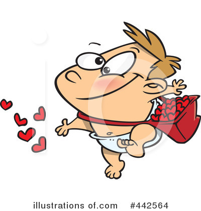 Royalty-Free (RF) Cupid Clipart Illustration by toonaday - Stock Sample #442564