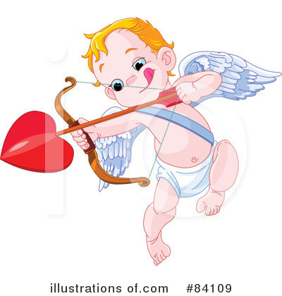 Royalty-Free (RF) Cupid Clipart Illustration by Pushkin - Stock Sample #84109