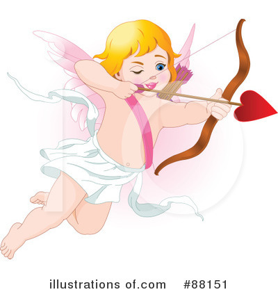 Royalty-Free (RF) Cupid Clipart Illustration by Pushkin - Stock Sample #88151