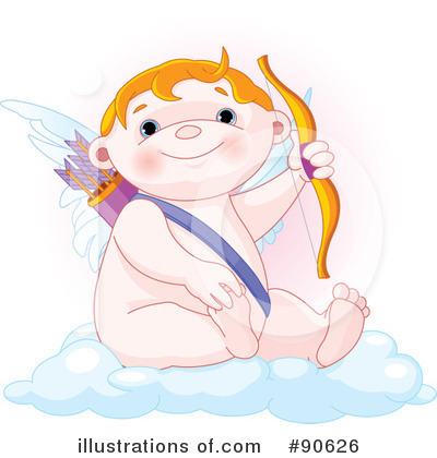 Royalty-Free (RF) Cupid Clipart Illustration by Pushkin - Stock Sample #90626