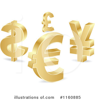 Euro Symbol Clipart #1160885 by Andrei Marincas
