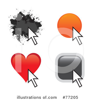 Royalty-Free (RF) Cursor Clipart Illustration by Arena Creative - Stock Sample #77205