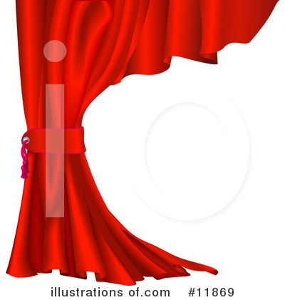 Curtain Clipart #11869 by AtStockIllustration