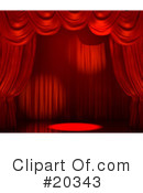 Curtains Clipart #20343 by Tonis Pan