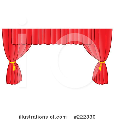 Curtain Clipart #222330 by visekart