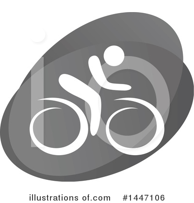 Cyclist Clipart #1447106 by Vector Tradition SM
