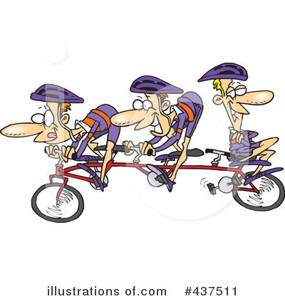 Cyclist Clipart #437511 by toonaday
