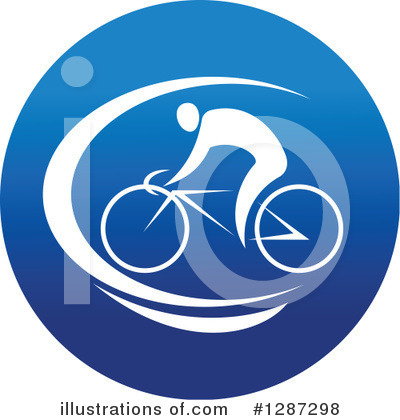 Royalty-Free (RF) Cyclist Clipart Illustration by Vector Tradition SM - Stock Sample #1287298