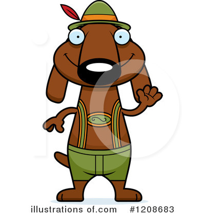 Wiener Dog Clipart #1208683 by Cory Thoman