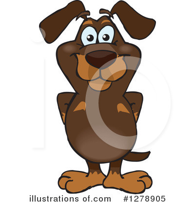 Wiener Dog Clipart #1278905 by Dennis Holmes Designs