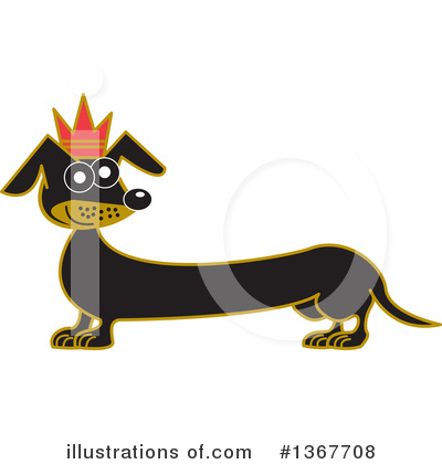 Wiener Dog Clipart #1367708 by Andy Nortnik