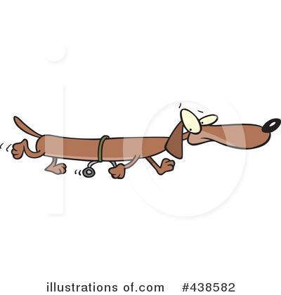 Royalty-Free (RF) Dachshund Clipart Illustration by toonaday - Stock Sample #438582