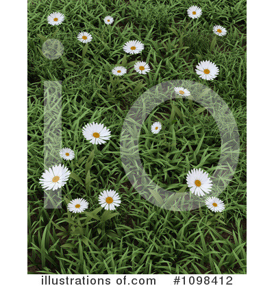 Royalty-Free (RF) Daisies Clipart Illustration by KJ Pargeter - Stock Sample #1098412