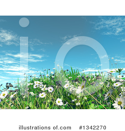Royalty-Free (RF) Daisies Clipart Illustration by KJ Pargeter - Stock Sample #1342270