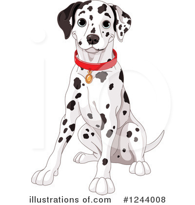 Royalty-Free (RF) Dalmatian Clipart Illustration by Pushkin - Stock Sample #1244008