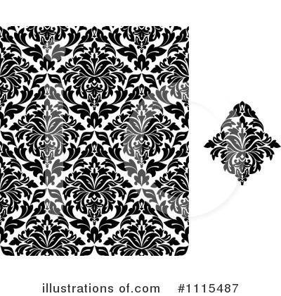 Royalty-Free (RF) Damask Clipart Illustration by Vector Tradition SM - Stock Sample #1115487