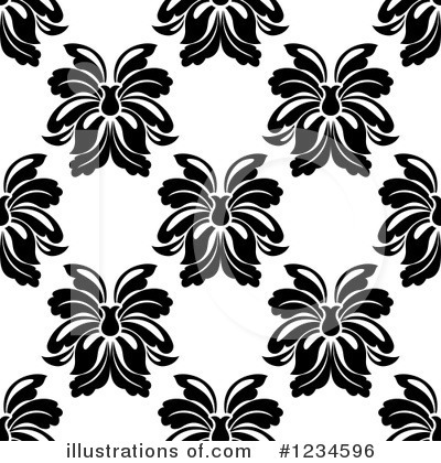 Royalty-Free (RF) Damask Clipart Illustration by Vector Tradition SM - Stock Sample #1234596