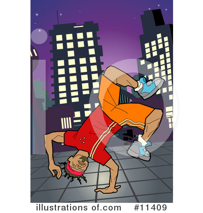 Breakdancing Clipart #11409 by AtStockIllustration