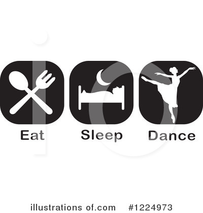 Royalty-Free (RF) Dance Clipart Illustration by Johnny Sajem - Stock Sample #1224973