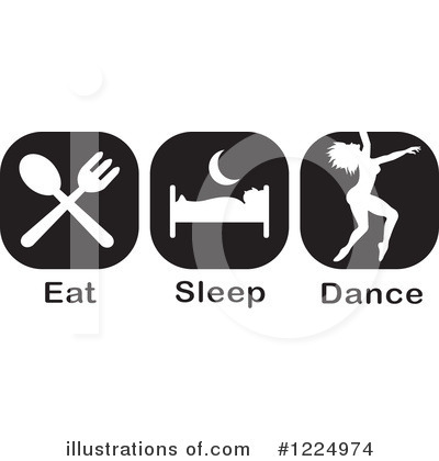 Royalty-Free (RF) Dance Clipart Illustration by Johnny Sajem - Stock Sample #1224974